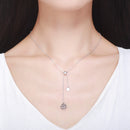 925 Sterling Silver Necklace 42CM Length with 9.5CM Pendant for Women-7