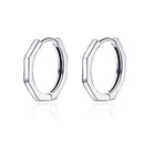 925 Sterling Silver Earrings 1.6*1.5 Size for Unisex-2