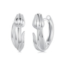 925 Sterling Silver White Gold Plated Earrings for Women-4