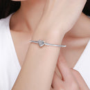 SCB 925 Sterling Silver Bracelet in Classic Style, Size 17.0 for Women-6