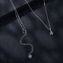 925 Sterling Silver Moissanite Plated Platinum Necklace for Women, 6.5mm, Style L, 400mm Length-4