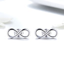 925 Sterling Silver Earrings for Women - 0.6*1.3 cm, Plated Platinum-2