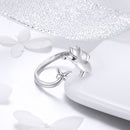 925 Sterling Silver Ring with 0.2cm Width and 1.2cm Claw Height-3