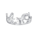 925 Sterling Silver Pavé Setting CZ Ring - Width 1.5-6.5mm for Women-2