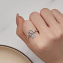 925 Sterling Silver 1.1mm Pavé Setting CZ Ring-6