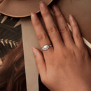 925 Sterling Silver Pavé White Gold Plated CZ Rings - Width 0.2-0.8cm-5