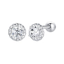 925 Sterling Silver 3mm Moissanite Earrings for Women-2