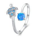 925 Sterling Silver Ring with Pavé Set CZ and Translucent Opal, 1.5mm Width for Women-1