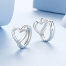 925 Sterling Silver Plated White Gold Earrings for Women-5
