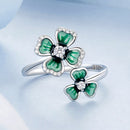 925 Sterling Silver Enamel Pavé CZ Ring for Women-6