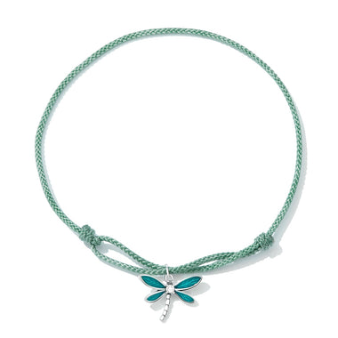 925 Sterling Silver Adjustable Bracelet with CZ and Enamel in Oxidized Finish for Women - 0