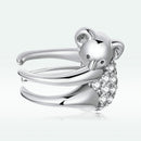 925 Sterling Silver CZ Pavé Setting Earrings-4