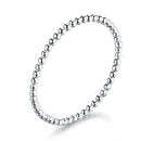 925 Sterling Silver+Plated Platinum Ring Size 6 for Women-1