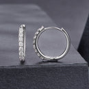 925 Sterling Silver Moissanite 0.03ct White Gold Plated Earrings 1.6cm for Women-3