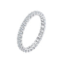 S925 Sterling Silver 2.0mm Moissanite Ring Size 9 for Women-2