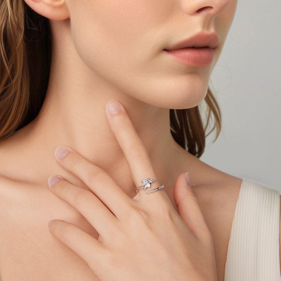 925 Sterling Silver Oxidized Silver 0.7cm Swing Rings for Women