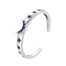 925 Sterling Silver Pavé Setting CZ Oxidized Ring | Size Nan | Style E-1
