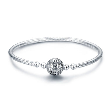 925 Sterling Silver SCB Bracelet Style Nan Size 17.0 for Women
