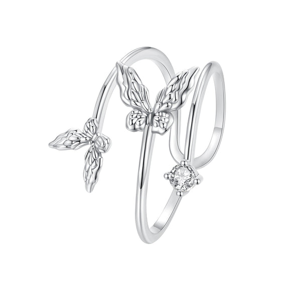 925 Sterling Silver Pavé Setting CZ Ring