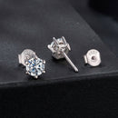 925 Sterling Silver 0.65 Carat Moissanite Earrings for Women-5