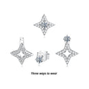 925 Sterling Silver Moissanite 0.1ct Earrings for Women-2