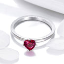 925 Sterling Silver Plated Platinum CZ Ring Size 6 for Women-3