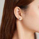 925 Sterling Silver Earrings with Quality Shell Pearl-7