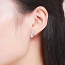 925 Sterling Silver Shell Pearl Earrings for Women-6