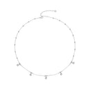 925 Sterling Silver 3mm Moissanite Necklace for Women-1