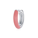 925 Sterling Silver Enamel Earrings 0.7cm for Women-4