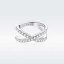 925 Sterling Silver Earrings with Pavé Setting CZ - 1.2cm Diameter-3