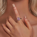 925 Sterling Silver Enamel Pavé Setting CZ Pendant 1.3x1.0cm for Women-7