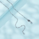 925 Sterling Silver Plated Platinum Necklace for Women-5