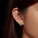 S925 Sterling Silver Moissanite Earrings, 1.3cm, Platinum Plated, for Women-6