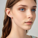 925 Sterling Silver Earrings with High-Quality Nacre and Pavé CZ, Oxidized Silver-7