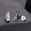 925 Sterling Silver 0.08ct and 0.12ct Moissanite Earrings in White Gold for Women-2