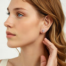 925 Sterling Silver Earrings with CZ and White Gold Plating for Women-8