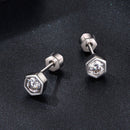 925 Sterling Silver 0.3 Carat Moissanite Earrings for Women-5