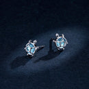 S925 Oxidized Silver Pavé Setting CZ Earrings for Women-6