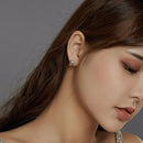 S925 Oxidized Silver Earrings Size 1*0.7cm for Women-7
