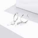 925 Sterling Silver Earrings 2.6x0.7cm for Women-3