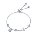 925 Sterling Silver Adjustable Bracelet for Women - 22cm-1