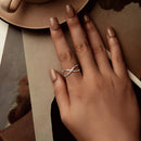 925 Sterling Silver Oxidized 0.7cm Ring for Women-5