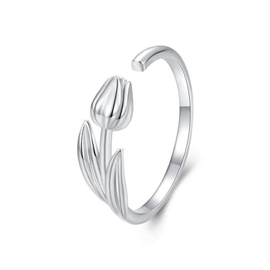 925 Sterling Silver Plated White Gold 0.18cm Rings for Women - 0