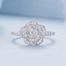 925 Sterling Silver Pavé Set CZ Platinum Plated Ring Size 6 for Women-5