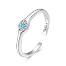 925 Sterling Silver Synthetic Turquoise Pavé CZ White Gold Plated Pendant 0.4x0.5cm for Women-1