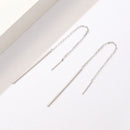 925 Sterling Silver Plated Platinum Earrings-5