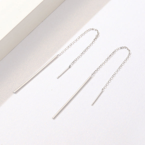 925 Sterling Silver Plated Platinum Earrings