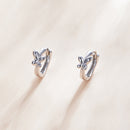 925 Sterling Silver Plated Platinum Earrings for Women-2