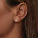 925 Sterling Silver Moissanite 0.15ct Earrings for Women-6